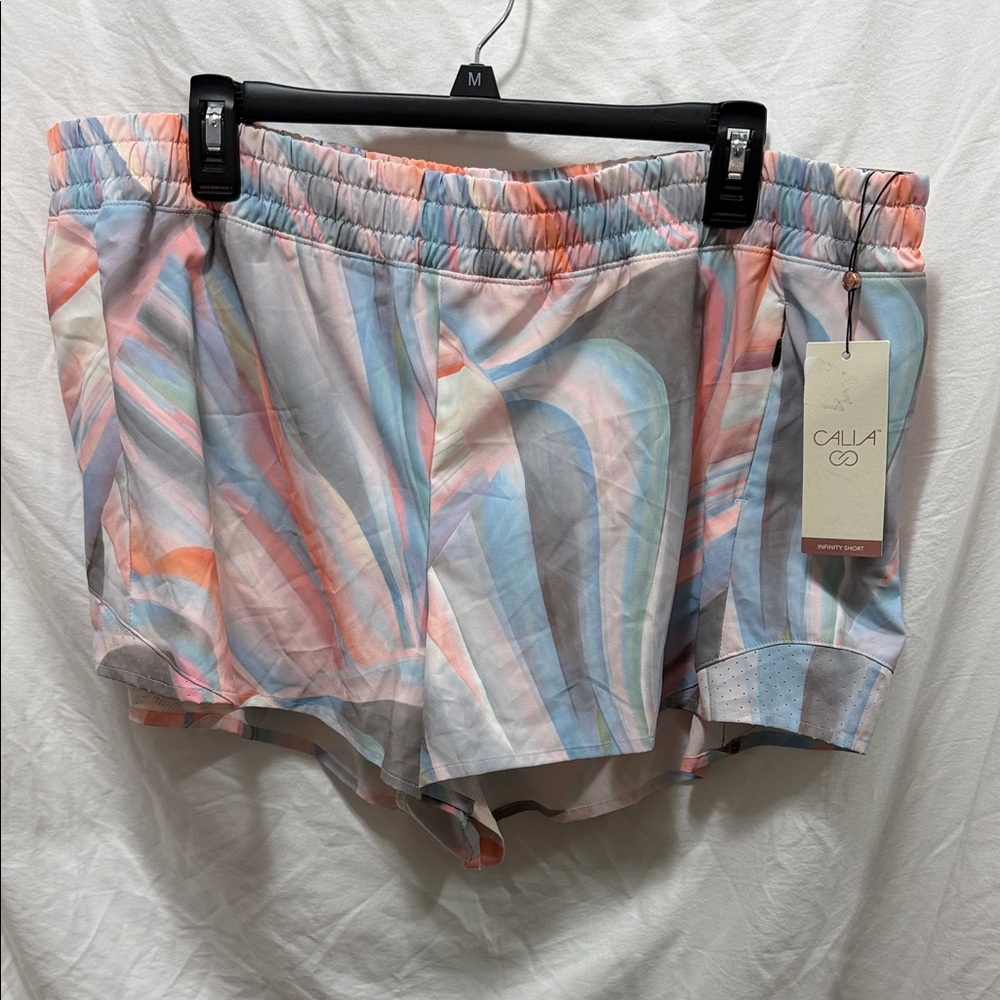 CALIA by Carrie Underwood Pastel Swirl Athletic Shorts